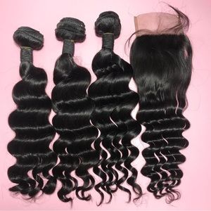 Peruvian Deep-wave 3 bundle +Closure DEAL
